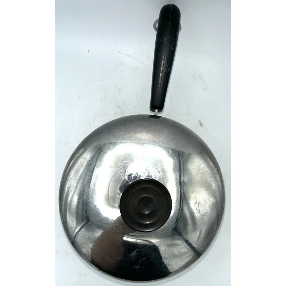 VTG 1801 Revere Ware 1.5 Qt Quart Copper Clad Bottom pan‎  w/ Lid Clinton Ill.